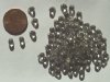 100 4mm Transparent Black Diamond Drops